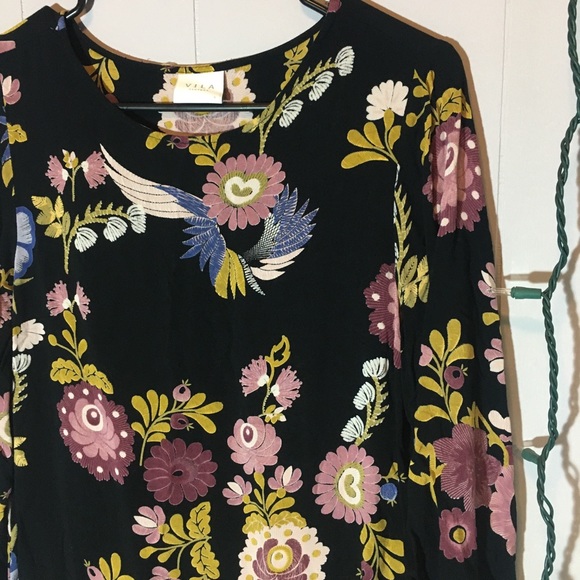 Villa Clothes Mod Inspired 70s Floral Dress - Picture 2 of 6